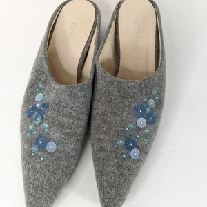 Cashmere Mules Bottega Veneta Size 9.5 New Old Stock